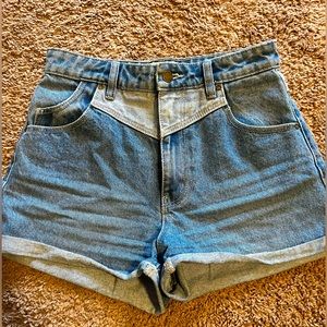 ROLLA’S High Waisted Patch Jean Shorts